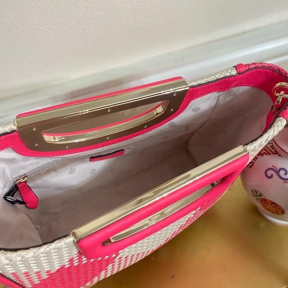 KATE SPADE ALEXIA CROSSBODY STRAW/LEATHER - Picture 5 of 12